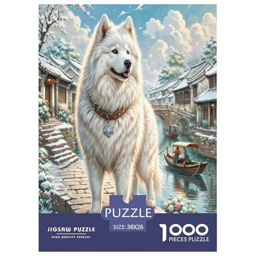 Samoyed Hund Puzzles 1000 Teile Schwer Puzzle Spielzeug Pädagogisches Spiel Impossible Herausforderungsspielzeug Für Erwachsene Kinder 38x26cm/1000pcs Samoyed Hund Puzzles 1000 Teile Schwer Puzzle Spielzeug Pädagogisches Spiel Impossible Herausforderungsspielzeug Für Erwachsene Kinder 38x26cm/1000pcs von BXYAFEKUD