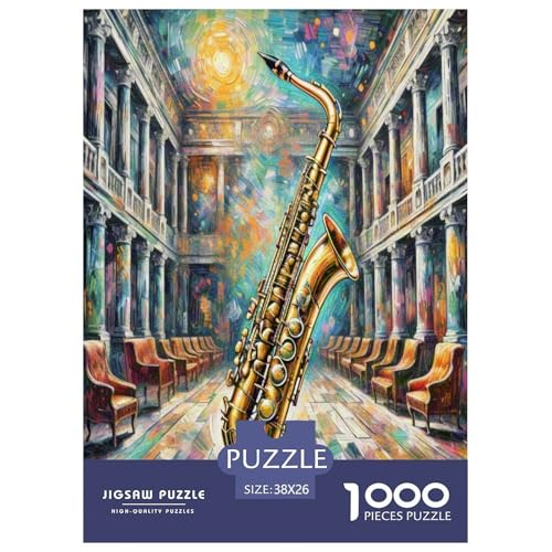 Saxofon Puzzle 1000-teilige Schwer Puzzle Spielzeug Lernspiel Impossible Herausforderung Spielzeug Für Erwachsene Und Kinder Ab 14 Jahren 38x26cm/1000pcs Saxofon Puzzle 1000-teilige Schwer Puzzle Spielzeug Lernspiel Impossible Herausforderung Spielzeug Für Erwachsene Und Kinder Ab 14 Jahren 38x26cm/1000pcs von BXYAFEKUD