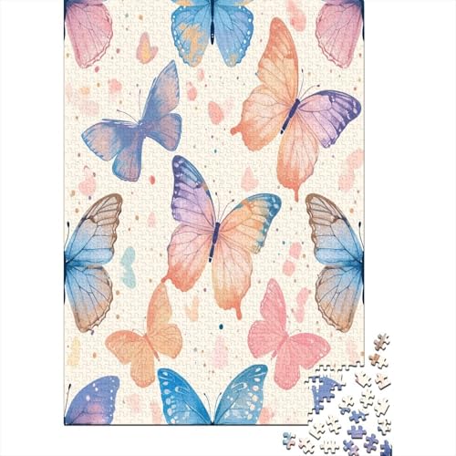 Schmetterling Puzzle 1000 Teile,Puzzle Für Erwachsene, Impossible Puzzle,Puzzle 1000 Puzzle Home DekoRatteion Puzzle,Erwachsenenpuzzle Puzzel 1000pcs (75x50cm) von BXYAFEKUD