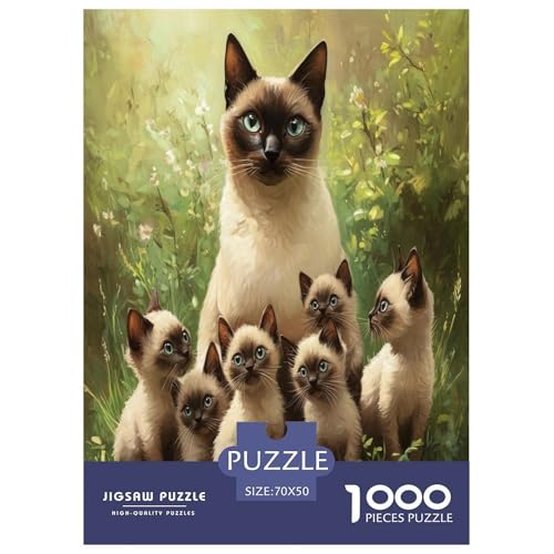 Siamese Kätzchen Puzzle 1000-teilige Schwer Puzzle Spielzeug Pädagogisches Spiel Impossible Herausforderung Spielzeug Für Erwachsene Und Kinder Ab 14 Jahren 70x50cm/1000pcs Siamese Kätzchen Puzzle 1000-teilige Schwer Puzzle Spielzeug Pädagogisches Spiel Impossible Herausforderung Spielzeug Für Erwachsene Und Kinder Ab 14 Jahren 70x50cm/1000pcs von BXYAFEKUD