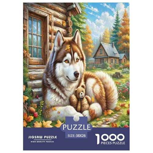 Sibirischer Husky Puzzle 1000-teilige Schwer Puzzle Spielzeug Lernspiel Impossible Herausforderung Spielzeug Für Erwachsene Und Kinder Ab 14 Jahren 38x26cm/1000pcs Sibirischer Husky Puzzle 1000-teilige Schwer Puzzle Spielzeug Lernspiel Impossible Herausforderung Spielzeug Für Erwachsene Und Kinder Ab 14 Jahren 38x26cm/1000pcs von BXYAFEKUD