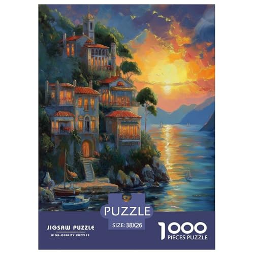 Sonnenuntergang am Hafen Puzzle 1000-teilige Schwer Puzzle Spielzeug Lernspiel Impossible Herausforderung Spielzeug Für Erwachsene Und Kinder Ab 14 Jahren 38x26cm/1000pcs Sonnenuntergang am Hafen Puzzle 1000-teilige Schwer Puzzle Spielzeug Lernspiel Impossible Herausforderung Spielzeug Für Erwachsene Und Kinder Ab 14 Jahren 38x26cm/1000pcs von BXYAFEKUD