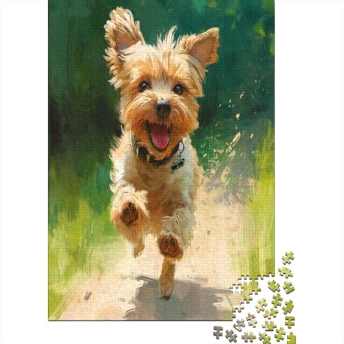 Yorkshire Terrier Puzzle 1000 Teile,Puzzle Für Erwachsene, Impossible Puzzle,Puzzle 1000 Puzzle Home DekoRatteion Puzzle,Erwachsenenpuzzle Puzzel 1000pcs (75x50cm) von BXYAFEKUD