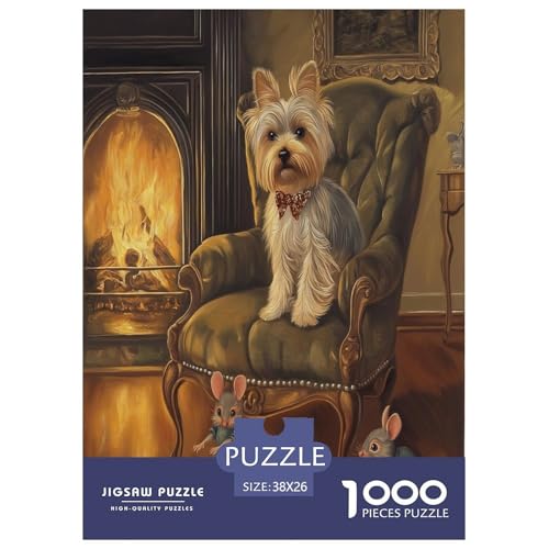 Yorkshire Terrier Puzzle 1000-teilige Schwer Puzzle Spielzeug Lernspiel Impossible Herausforderungsspielzeug Für Erwachsene Und Kinder in Bewährter 38x26cm/1000pcs Yorkshire Terrier Puzzle 1000-teilige Schwer Puzzle Spielzeug Lernspiel Impossible Herausforderungsspielzeug Für Erwachsene Und Kinder in Bewährter 38x26cm/1000pcs von BXYAFEKUD
