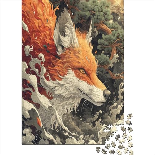 Fuchs Puzzlespiel 1000 Teile Puzzle Für Erwachsene Und Kinder Ab 14 Jahren, Puzzle-Motiv Erwachsenen Puzzlespiel Puzzel 1000pcs (75x50cm) von BXZBEXGHD