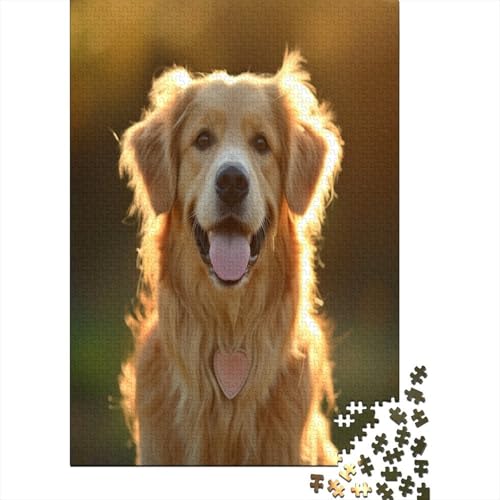 Golden Retriever Puzzlespiel 1000 Teile, Puzzle Erwachsene 1000 Teile, Impossible Puzzle Geschicklichkeitsspiel Für Die Ganze Familie, Puzzle Erwachsene 1000 Teile Puzzel 1000pcs (75x50cm) von BXZBEXGHD