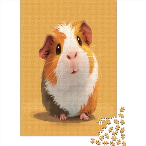 Guinea Schwein Puzzle 1000 Teile Für Erwachsene Und Kinder Ab 14 Jahrenfür Stressabbauer Puzzlespiel Erwachsenen Puzzlespiel Puzzel 1000pcs (75x50cm) von BXZBEXGHD