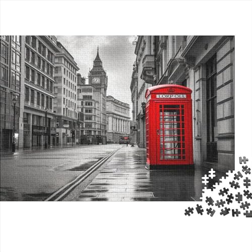 London Street Szene Puzzle 1000 Teile - Puzzle Für Erwachsene, Puzzle, Puzzlespiel Erwachsenen Puzzlespiel Puzzel 1000pcs (75x50cm) von BXZBEXGHD