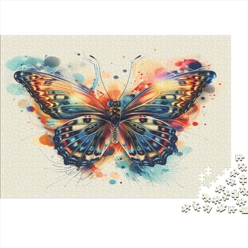 Schmetterling Puzzlespiel 1000 Teile Puzzle Für Erwachsene Und Kinder Ab 14 Jahren, Puzzle-Motiv Erwachsenen Puzzlespiel Puzzel 1000pcs (75x50cm) von BXZBEXGHD