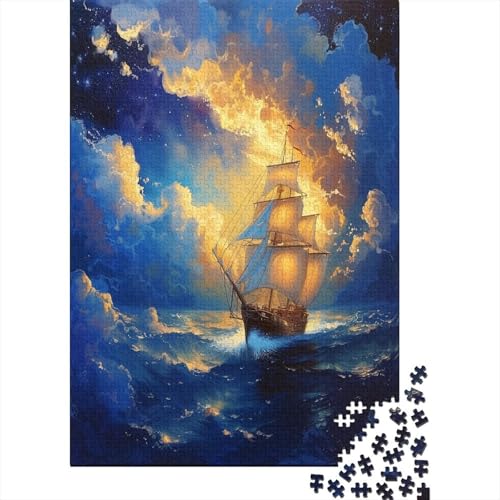 Segelboot Puzzle 1000 Teile,Puzzle Für Erwachsene, Impossible Puzzle, Geschicklichkeitsspiel Für Die Ganze Familie,Puzzle Farbenfrohes,Puzzle-Geschenk,Raumdekoration Puzzel 1000pcs (75x50cm) von BXZBEXGHD