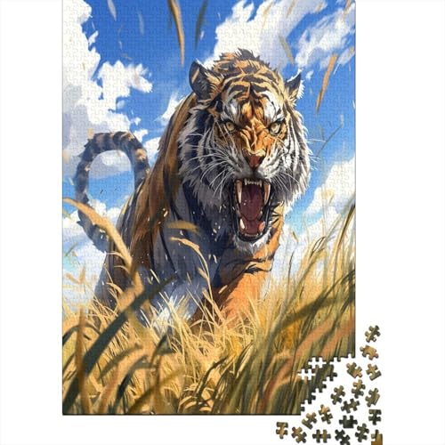 Tiger Puzzle 1000 Teile, Erwachsene, Klassische Puzzle, Impossible Puzzle,Geschicklichkeitsspiel Für Die Ganze Familie Erwachsenenpuzzle Ab 14 Jahren Puzzel 1000pcs (75x50cm) von BXZBEXGHD