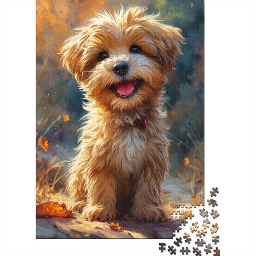 Yorkshire Terrier 1000 Stück Puzzles Für Erwachsene Teenager Stress Abbauen Familien-Puzzlespiel 1000-teiliges Puzzle Kinder Lernspiel Spielzeug Geschenk Puzzel 1000pcs (75x50cm) von BXZBEXGHD