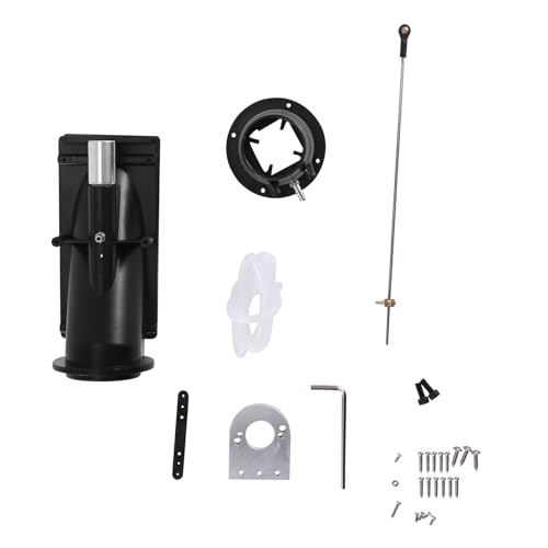 BYCUFF 40Mm Water Jet Thruster Power Sprayer Pump Wasserstrahlpumpe mit 3-Blatt-Propeller Fit 775 Motor für RC Jet Boat,Schwarz von BYCUFF