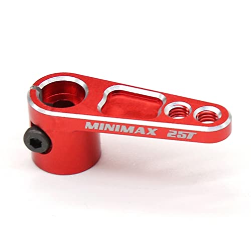 BYCUFF CNC Aluminium 25T Servo Horn Lenkarme für TRX4 RC Crawler Truck,Rot von BYCUFF