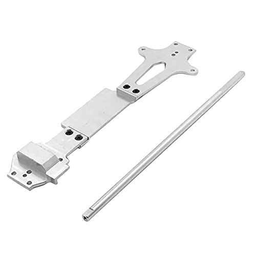 BYCUFFüR 144001 144002 1/14 RC Auto Teile Upgrade Teile Metall Zweite Bodenplatte Zentral Antrieb Welle,Silber von BYCUFF