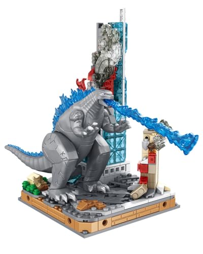 BYDEAS King of The Monsters, Scar King Godzill Heat Ray Actionfigur, Stadt-Stomper-Bauset, Geschenke für Erwachsene und Kinder, Baustein, 493 Teile von BYDEAS