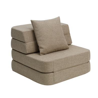 KlipKlap 3 Fold Sofa Single soft sand von BYKLIPKLAP