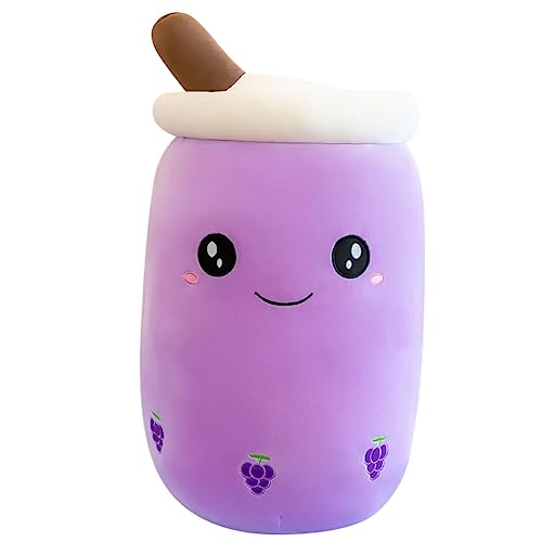 24cm Bubble Tea Plüschkissen, Tea Plushie Milchteetassen Plüschtier Umarmungskissen Kuscheltier Gefüllte Milchtee weiche Plüschpuppen Teetasse Kissen PlüschSspielzeug für Kinder Geschenk von BYNYXI