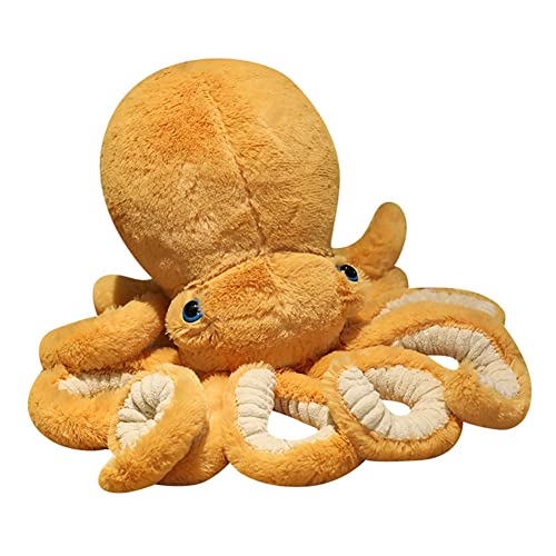 30cm Oktopus Plüsch Kissen, Plüschtier Oktopus Stofftier Oktopus Krake Umarmungskissen Tier Cuddly Oktopus Kuscheltier Gefüllte Meerestier Octopus Dekokissen Spielzeug für Kinder Jungen Mädchen von BYNYXI