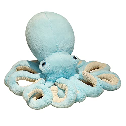 30cm Oktopus Plüsch Kissen, Plüschtier Oktopus Stofftier Oktopus Krake Umarmungskissen Tier Cuddly Oktopus Kuscheltier Gefüllte Meerestier Octopus Dekokissen Spielzeug für Kinder Jungen Mädchen von BYNYXI