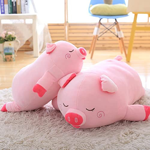 BYNYXI 40cm Schweinchen Kuscheltier Kawaii, Plüsch Rosa Schweinchen Stofftier Schwein Plüschtier Kissen Süßes Umarmungkissen Schlafen Schön Schwein Tier Puppe Spielzeug für Kinder Jungen Mädchen von BYNYXI