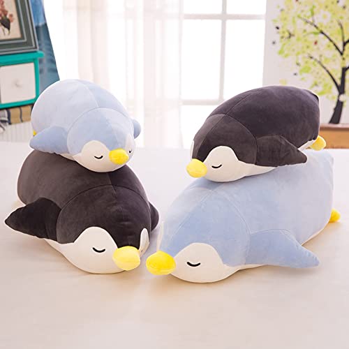 50cm Liegende Pinguin Kuscheltier Kissen, Stofftier Pinguin Plüschtier Gefülltes Umarmungskissen Pinguin Seal Plush Pillow Fette Pinguin Tierkissen Weiche Plüschpuppe Plüsch Spielzeug für Kinder von BYNYXI