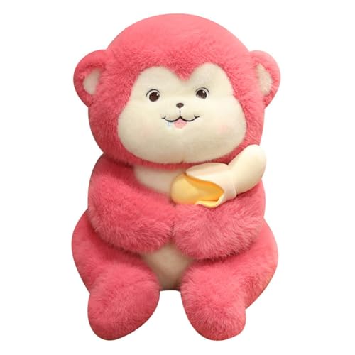 Affe Kuscheltier, 40cm Kuschelig Banane Affe Plüsch Spielzeug Plüschtier Monkey Affenpuppe Gefüllte Affe Kissen Geschenk Plüschtier Spielzeug für Kinder Mädchen Jungen von BYNYXI