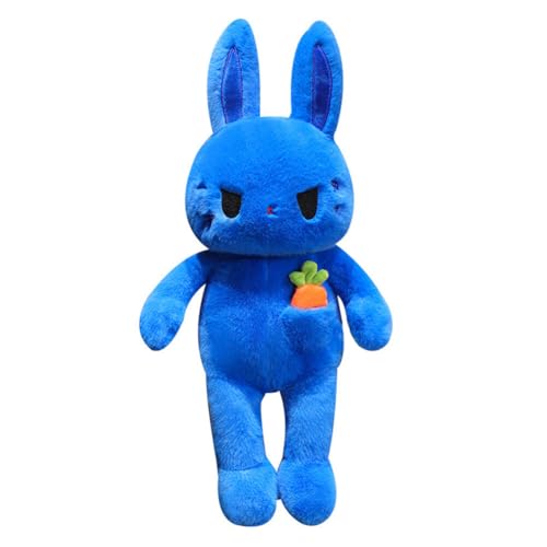 BYNYXI 110cm Plüschkissen Kaninchen, Blau Karotte Kaninchen Puppe Kawaii Kaninchen Plüschkissen Stofftiere Langes Kaninchen Plüschkissen niedliches Rabbit Plüsch Tier Spielzeug Geschenk für Kinder von BYNYXI