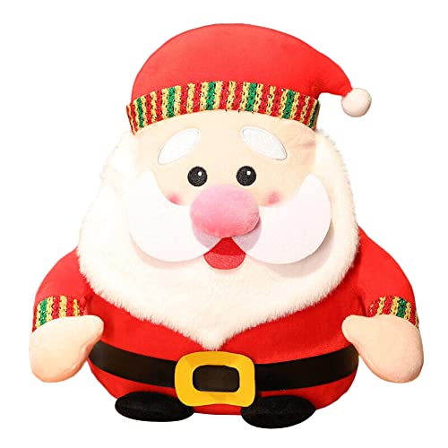 BYNYXI 20cm Weihnachten Plüschtier, Stofftier Weihnachtsmann Plüsch Elch Schneemann Figur Plüschpuppe Weihnachten Ornament Kuscheltiere Spielzeug für Kinder Mädchen Jungen Weihnachtsgechenk von BYNYXI