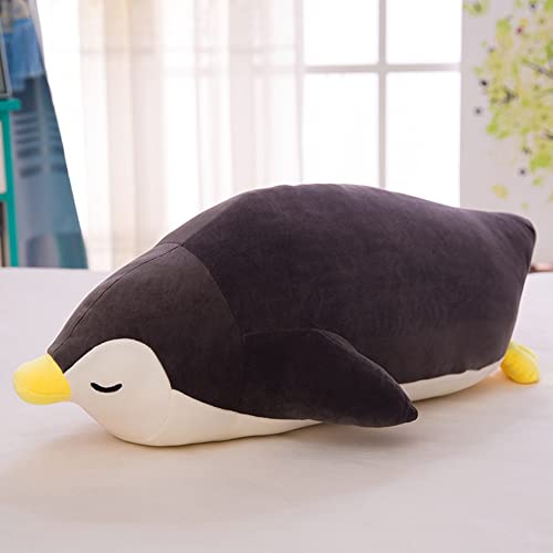 BYNYXI 35cm Meerestier Kuscheltier Kissen, Seal Plush Pillow Fette Plüschtier Pinguin Liegende Ozean Tierkissen Gefülltes Umarmungskissen Weiche Plüschpuppe Cartoon Plüsch Spielzeug für Kinder von BYNYXI