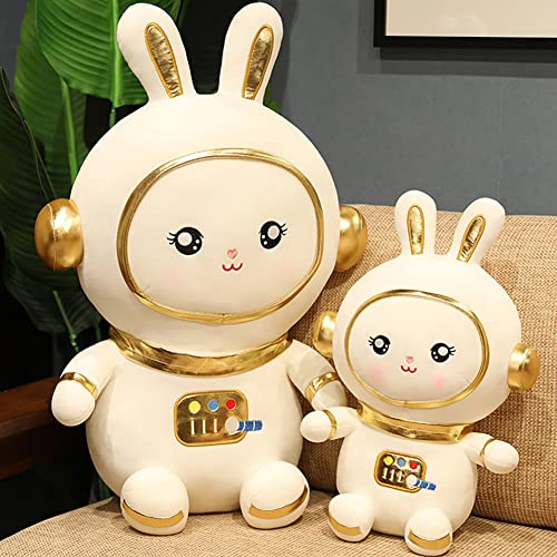 BYNYXI 45cm Astronaut Kaninchen Plüschtiere, Stofftier Astronaut Plüschkissen Kaninchen Osterdeko Gefüllte Puppe Niedliche Spaceman Weiche Kuscheltiere Spielzeug für Kinder Jungen Mädchen Geschenk von BYNYXI