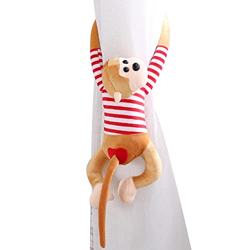 BYNYXI 45cm Plüsch Gibbon Affen Puppe, Hanging Monkey Gibbon Stofftier Kuscheltier Weiche Gefüllte Baumwolle Langer Arm AFFE Armen und Beinen Tierpuppe Gibbon Plüsch Spielzeug für Kinder Geschenke von BYNYXI