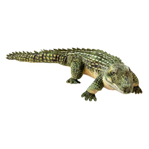 BYNYXI 68CM Groß Grün Krokodil Stofftier Flauschiges Alligator Plüsch Spielzeug Ausgestopftes, Plüschtier Kuscheltier, für Kleinkinder Jungen Mädchen von BYNYXI