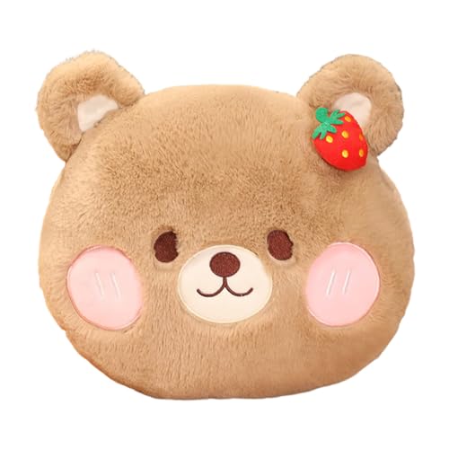 BYNYXI Bär Plüschkissen Spielzeug, Plüschtier Bär Kuscheltier Stofftier Kawaii Bär Plüsch, Wurfkissen, Bär Kissen Puppe, für Kinder und Erwachsene von BYNYXI