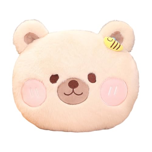 BYNYXI Bär Plüschkissen Spielzeug, Plüschtier Bär Kuscheltier Stofftier Kawaii Bär Plüsch, Wurfkissen, Bär Kissen Puppe, für Kinder und Erwachsene von BYNYXI