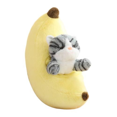 BYNYXI Cartoon Obst Tier Puppe Gefüllte Plüsch, Karotten und Katzenplüschtiere Spielzeug Weiche Karotte Kissen Tiere Haus Bett Tragetasche Kinder Geschenke Plüsch Umarmung Spielzeug (Karotte, 35cm) von BYNYXI