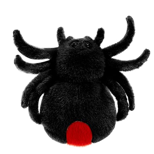 BYNYXI Kleine Spinne Plüsch Spielzeug, Spinne Stofftier Kuscheltier, Spinne Wurfkissen Kuscheltiere Geschenk für interaktive Streich Spiel Sofa und Bett Haunted Haus Dekorative Requisite 25CM von BYNYXI