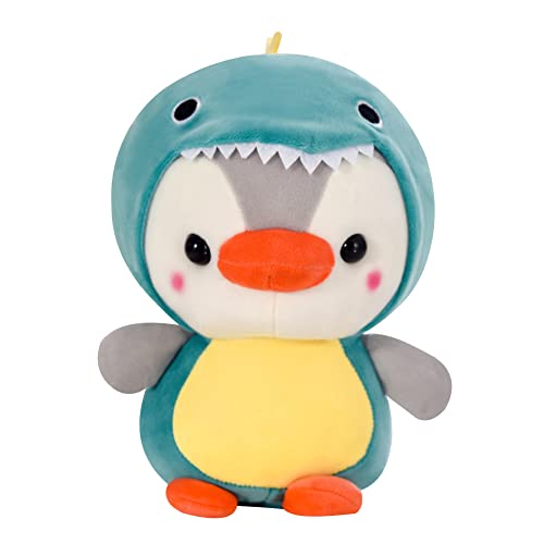 Pinguin Plüschtier Kuscheltier, 25cm Kawaii Pinguin Puppe Dinosaurier Pinguin Plüsch Kissen Cartoon Tier Stofftier Plüschtier Plüschtierpuppe Weich Stofftier Pinguin Kuscheltier für Kinder Geschenk von BYNYXI