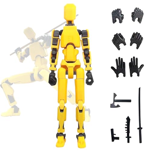 T13 Action Figure, Titan 13 Action Figure with 4 Types of Weapons and 3 Types of Hands, 3D Druck von beweglichen Figuren, 13 Gelenken bewegliche Figuren, Nice Gifts for Friends von BYTLXM