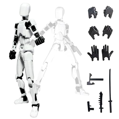 T13 Action Figure, Titan 13 Action Figure with 4 Types of Weapons and 3 Types of Hands, 3D Druck von beweglichen Figuren, 13 Gelenken bewegliche Figuren, Nice Gifts for Friends von BYTLXM