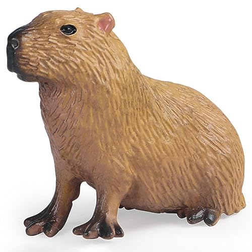 BYYLECL Simulation Capybara Figuren Spielset, Capybara Figur Sammlung Spielzeug Tiere Modell, Wissenschaft Lernspielzeug für Party Favor Tischplatte Zimmer Ornamente Sitzen von BYYLECL