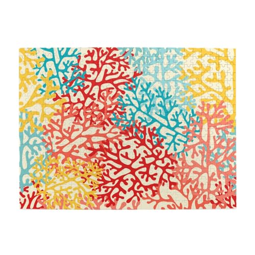 Korallen bunt, 500 Teile Puzzle für Erwachsene – Holzpuzzle für Erwachsene und ältere Menschen Korallen bunt, 500 Teile Puzzle für Erwachsene – Holzpuzzle für Erwachsene und ältere Menschen von BYwenhopnbs