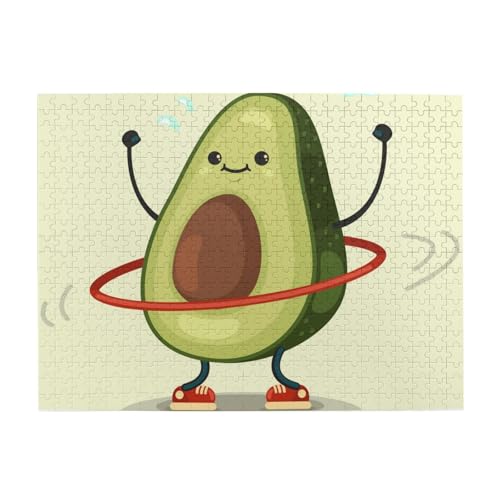 Süße Avocado, 500-teiliges Puzzle für Erwachsene – Holzpuzzle für Erwachsene und ältere Menschen Süße Avocado, 500-teiliges Puzzle für Erwachsene – Holzpuzzle für Erwachsene und ältere Menschen von BYwenhopnbs