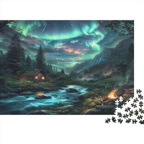 Berghütte Puzzle 1000 Teile, Erwachsene, Klassische Puzzle, Impossible Puzzle,GesKükenlichkeitsspiel Für Die Ganze Familie Erwachsenenpuzzle Ab 14 Jahren Puzzel 1000pcs (75x50cm) von BZAVEODFS