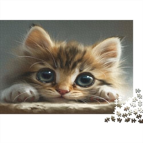 Cute Blue Eyed Kat Puzzlespiel 1000 Teile Erwachsene -Puzzle 1000 Stück Spiel Puzzles Für Erwachsene Kinder Puzzle Erwachsenen Puzzlespiel Puzzel 1000pcs (75x50cm) von BZAVEODFS