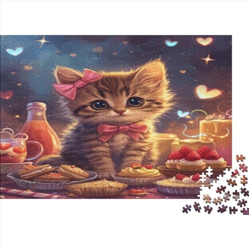 Cute Kat Puzzle 1000 Teile Puzzle Für Erwachsene Und Kinder Ab 14 Jahren Puzzel 1000pcs (75x50cm) von BZAVEODFS