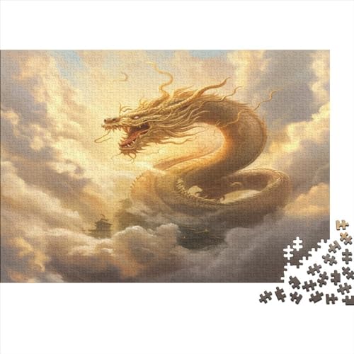 Drache Puzzle 1000 Teile - Puzzle Für Erwachsene, Puzzle, Puzzlespiel Erwachsenen Puzzlespiel Puzzel 1000pcs (75x50cm) von BZAVEODFS