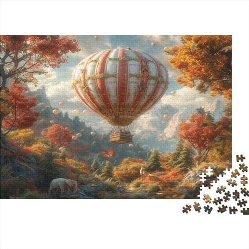 Heißluftballon Puzzle 1000 Teile,Puzzle Für Erwachsene, Impossible Puzzle, GesKükenlichkeitsspiel Für Die Ganze Familie,Puzzle Legespiel- Erwachsenenpuzzle Puzzel 1000pcs (75x50cm) von BZAVEODFS