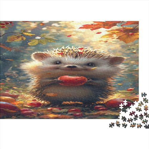 Igel Puzzlespiel 1000 Teile Für Erwachsene, Einzigartige Kunstwerke Und Vorlage - Geburtstagsgeschenk - Spaßige Puzzles Mit Überraschung Von Puzzle in A Bag Puzzel 1000pcs (75x50cm) von BZAVEODFS