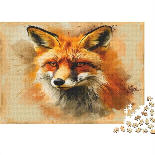 Jungle Fuchs Puzzle 1000 Teile - Puzzle Für Erwachsene, Puzzle, Puzzlespiel Erwachsenen Puzzlespiel Puzzel 1000pcs (75x50cm) von BZAVEODFS